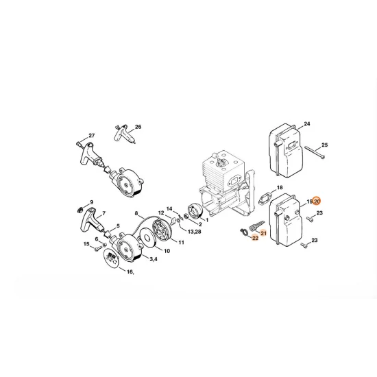 STIHL  Tłumik wydechu spalin 4203 140 0602